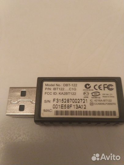 Bluetooth USB адаптер D-Link DBT 122