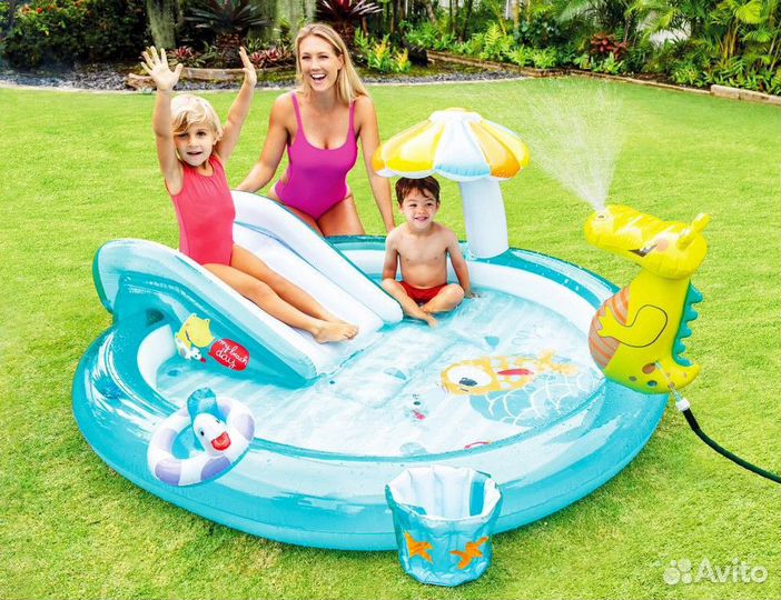 Надувной игровой центр «Крокодил» Intex 57165