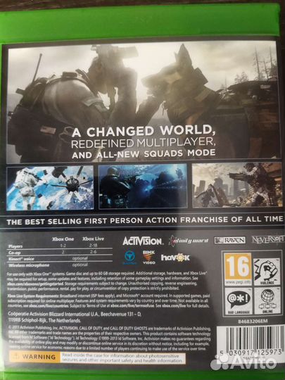 Call OF duty ghost xbox one