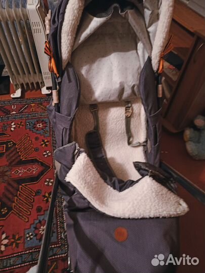 Детские санки коляска с колесами