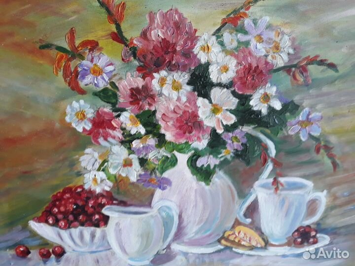 Картина маслом на холсте,30х40, натюрморт