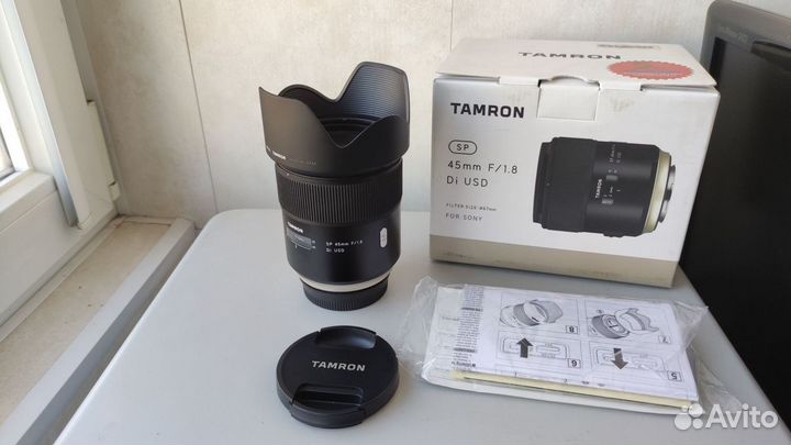 Tamron SP 45mm f/1.8 Di USD для Sony A как новый