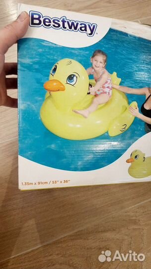 Надувной утенок матрас bestway