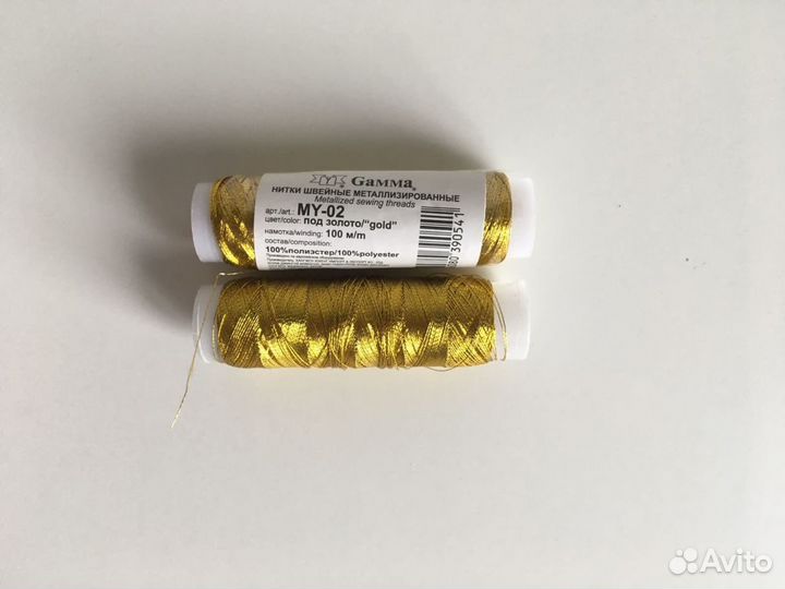 Нитки металлизированные