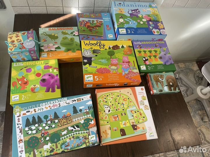 Настольные игры для детей djeco