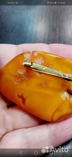 Брошь янтарь старинная винтаж и колье янтарь
