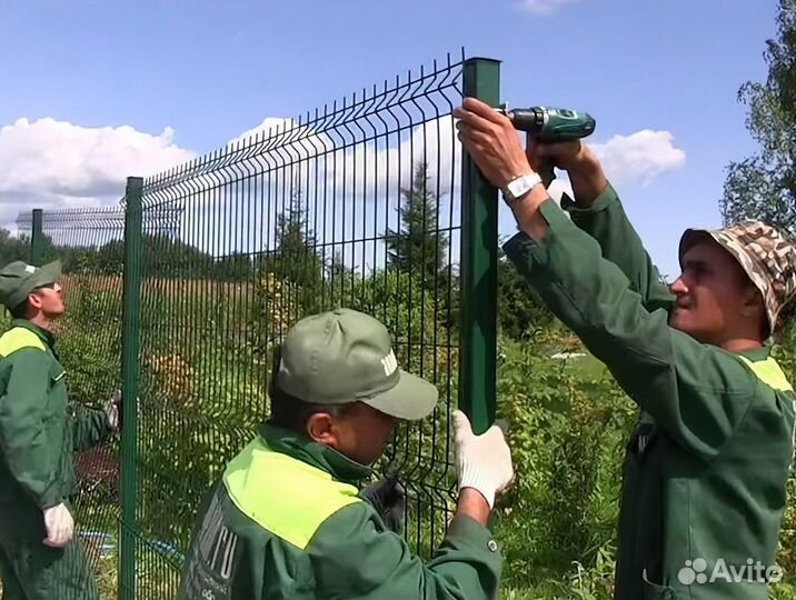 Бригада по монтажу входной группы и заборов