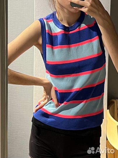 Яркая винтажная жилетка