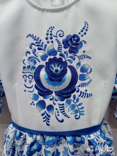 Платье Гжель