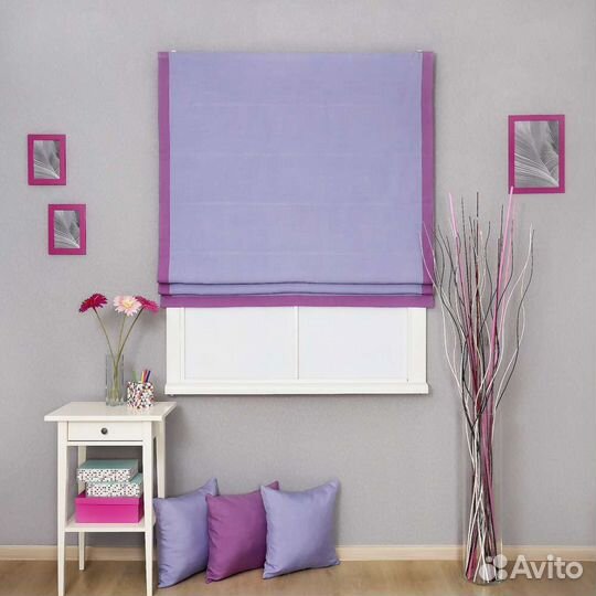 Римские шторы с кантом