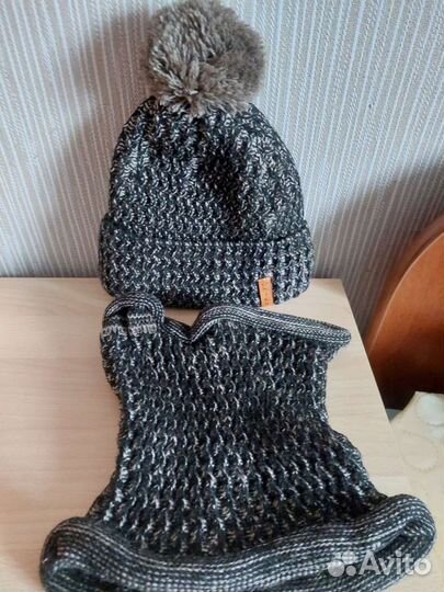 Комплект шапка и шарф для мальчика
