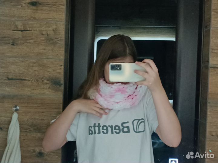 Вязаный шарф снуд