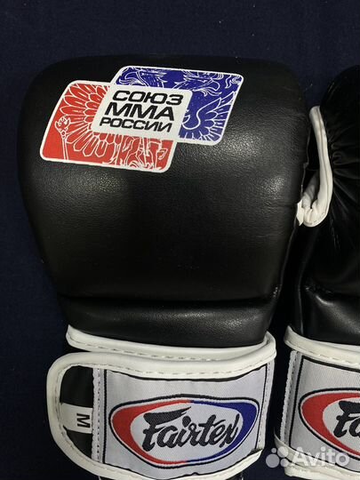 Перчатки крабы,черные Fairtex Союз мма