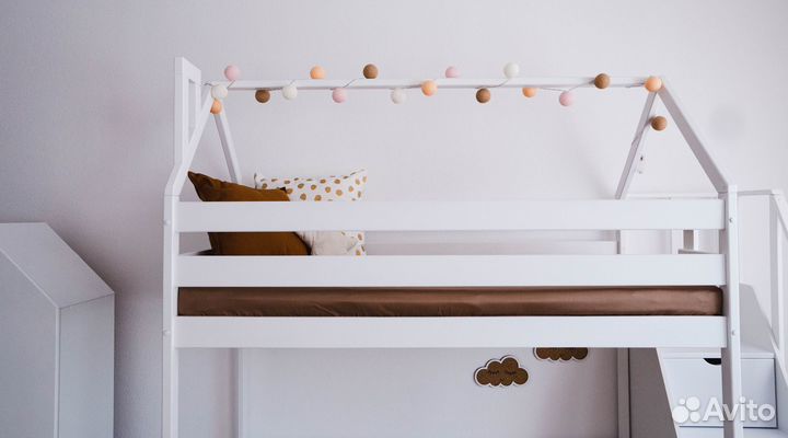 Детская кровать Домик чердак