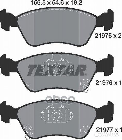 Колодки тормозные дисковые компл. avensis (T22