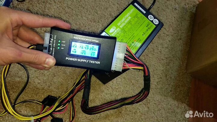 Блок питания 450w 8пин видео