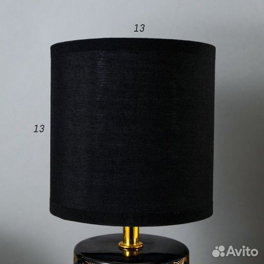 Настольная лампа 16562/1BK E14 40Вт черно-золотой