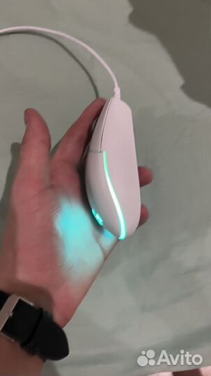 Мышь проводная Logitech G102 lightsync белый