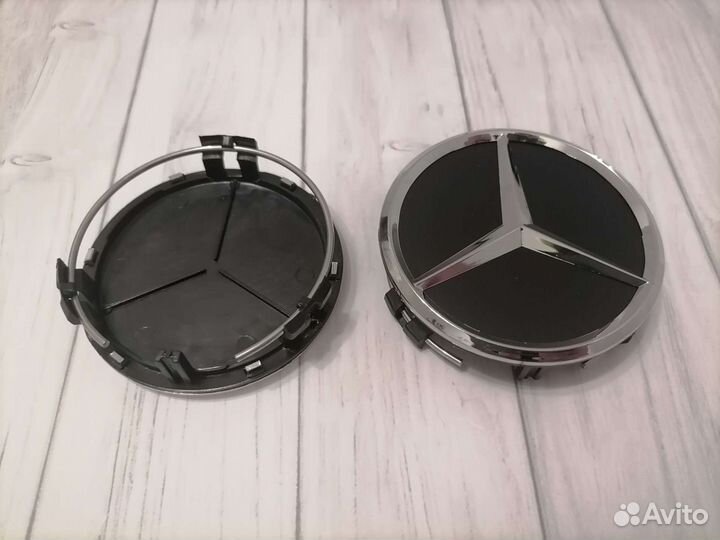 Колпачки Заглушки на диски оригинал Mercedes 75 мм