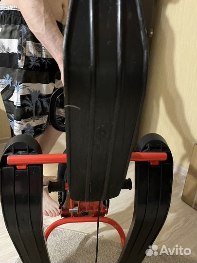 Детский снегокат со спинкой