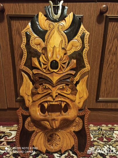 Маска сувенирная натуральное дерево