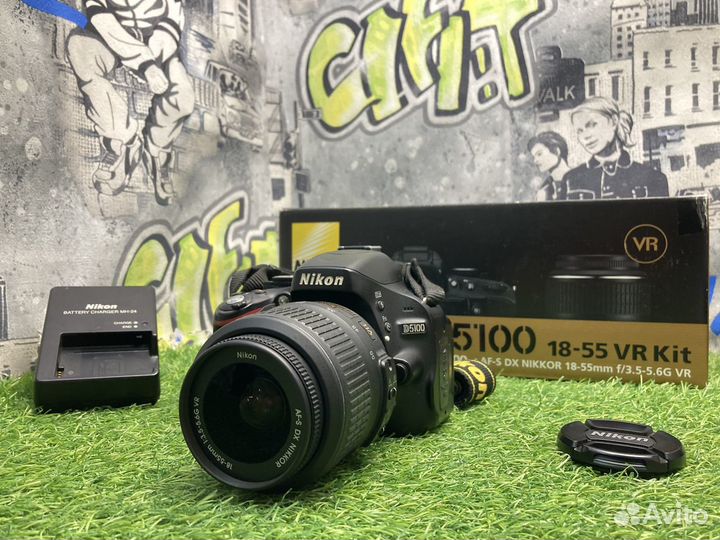 Nikon D5100 Kit 18-55mm 22.000 кадров