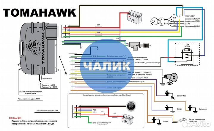 Автосигнализация tomahavk