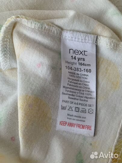Пижама для девочки Next 164 см Англия