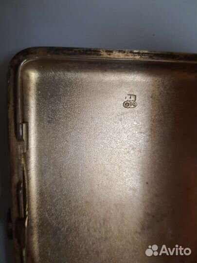 Портсигар серебро царский