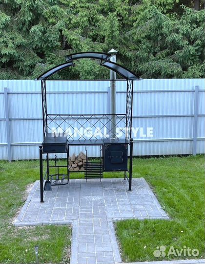 Мангал с крышей
