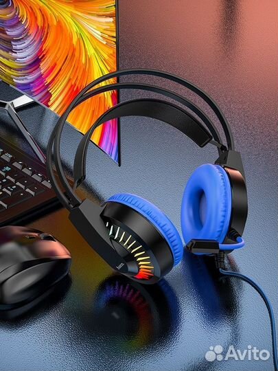 Наушники игровые Hoco W105 синии