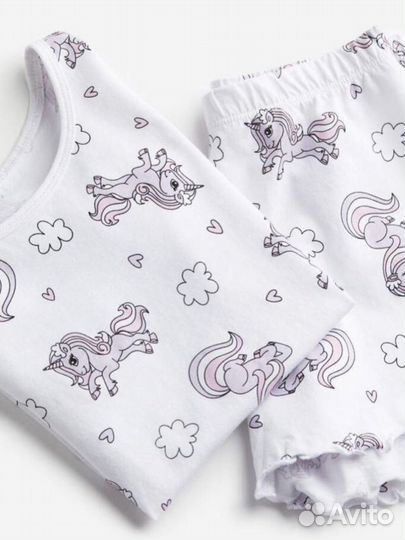 Пижама для девочек h&m 110/116