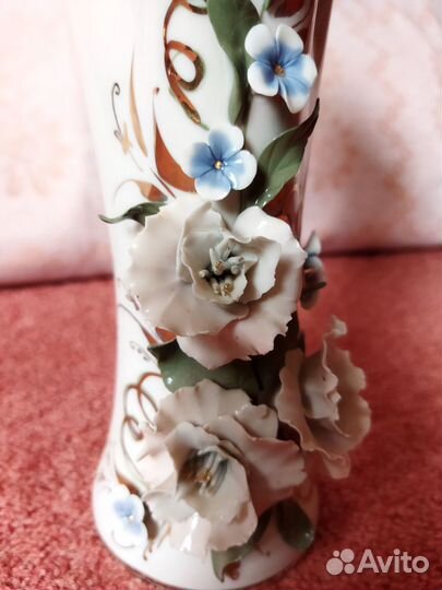 Кисловодский фарфор. Ваза ручной работы