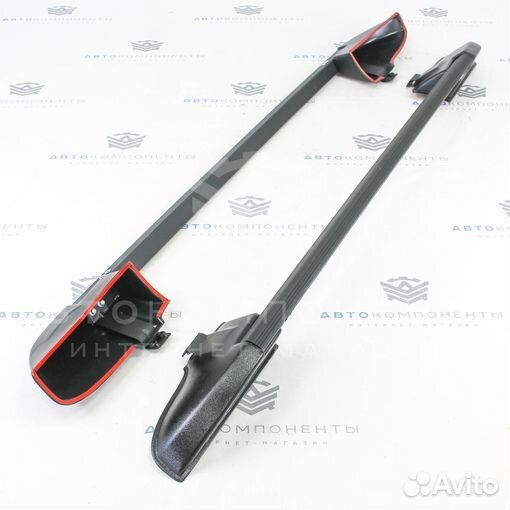 Рейлинги с поперечинами Лада Нива 4х4 (черные)