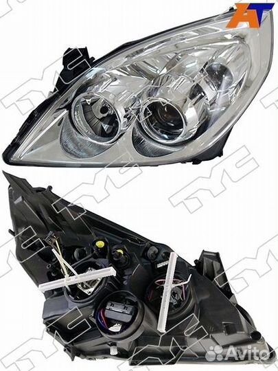 Фара opel vectra C 05-08 LH хром, с электрокоррект