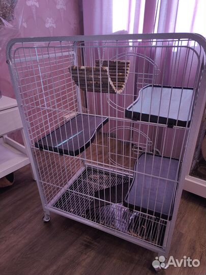 Большая клетка для кроликов, хорьков, шиншилл