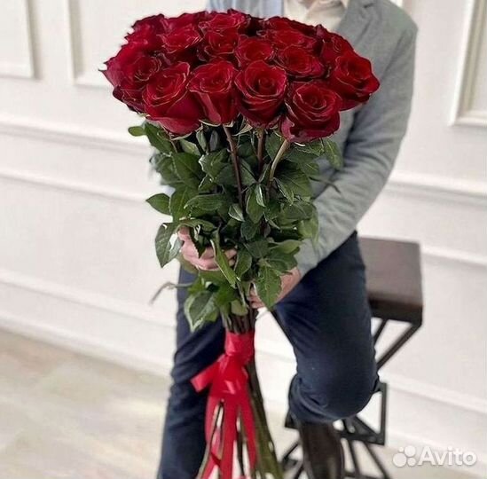 Длинные высокие розы 110 150 160 180 200 см