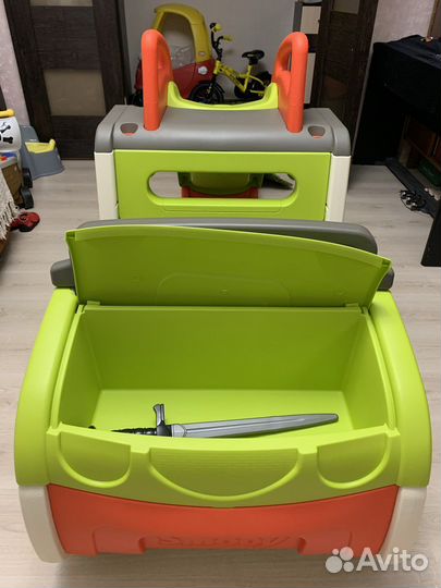 Горка машина smoby