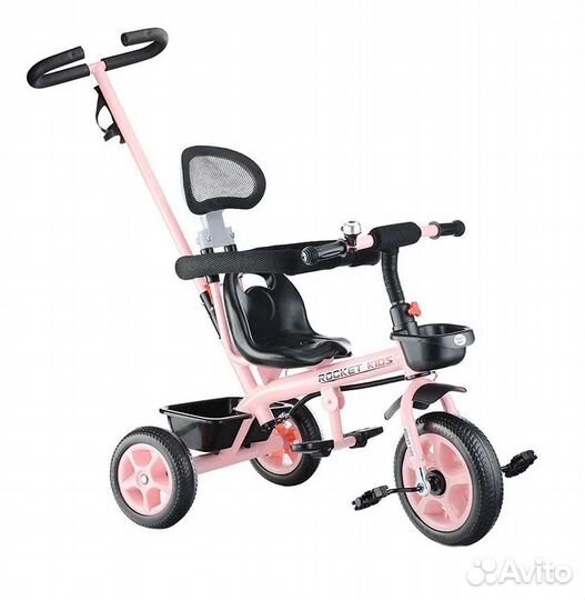 Велосипед 3-х колесный с ручкой и ободом