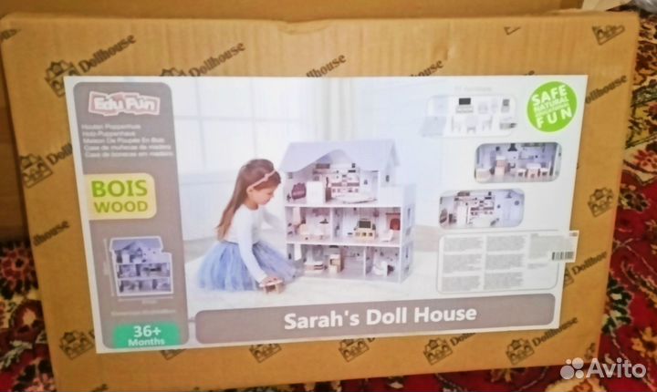 Домик для кукол EduFan 68 см с мебелью