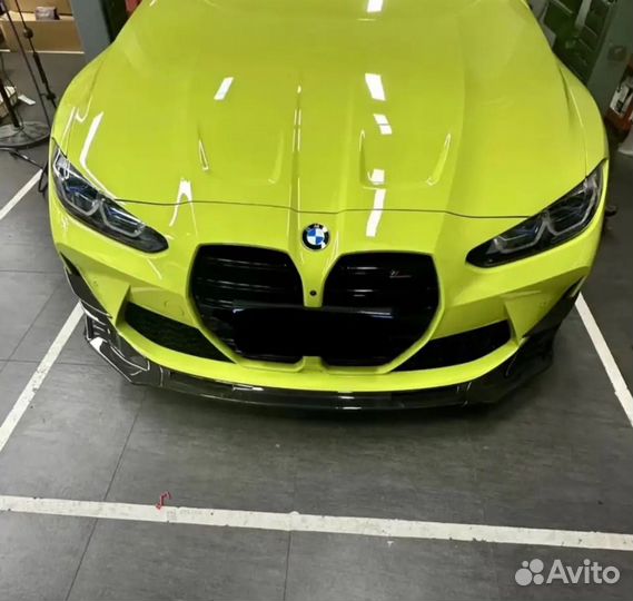 Сплиттер BMW G80 G82 vorsteiner сухой карбон преми