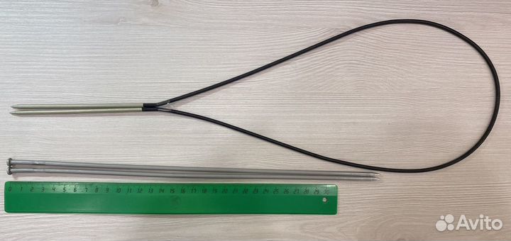 Спицы для вязания 4,5 мм и круговые 4 мм