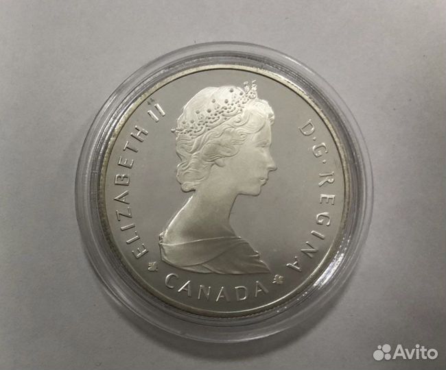 Канада 1 доллар 1985 100 лет паркам Лось
