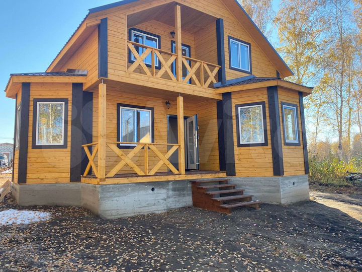 Коттедж 128 м² на участке 6 сот.