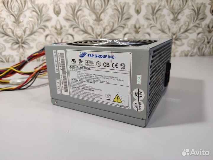 Блок питания FSP ATX-350PNF 350W (бп) питание