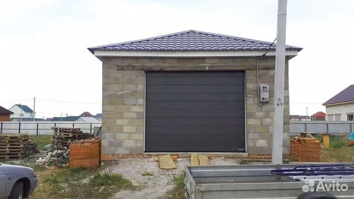 Секционные ворота алютех под ключ