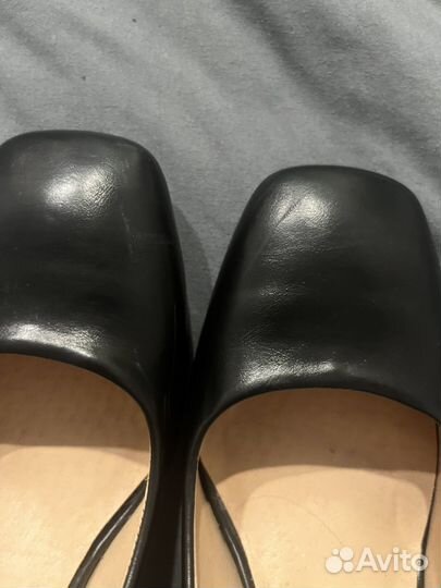 Туфли черные на каблуке 40