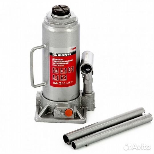 Домкрат Matrix бутылочный, 10 т, 230-460 мм