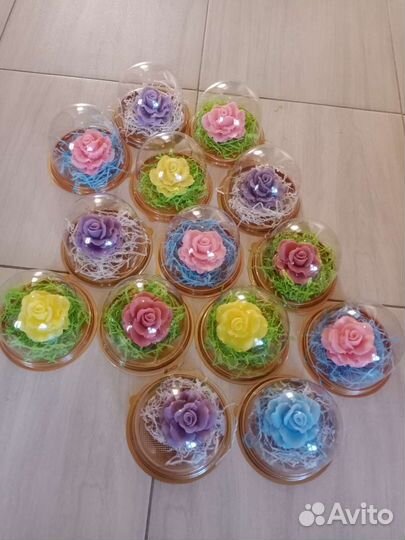 Мыльные розы ручной работы