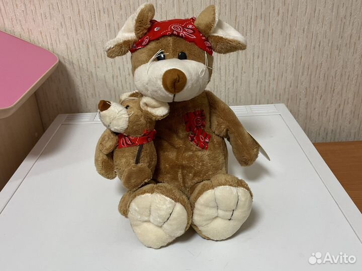 Игрушка мягкая Мышь с мышонком